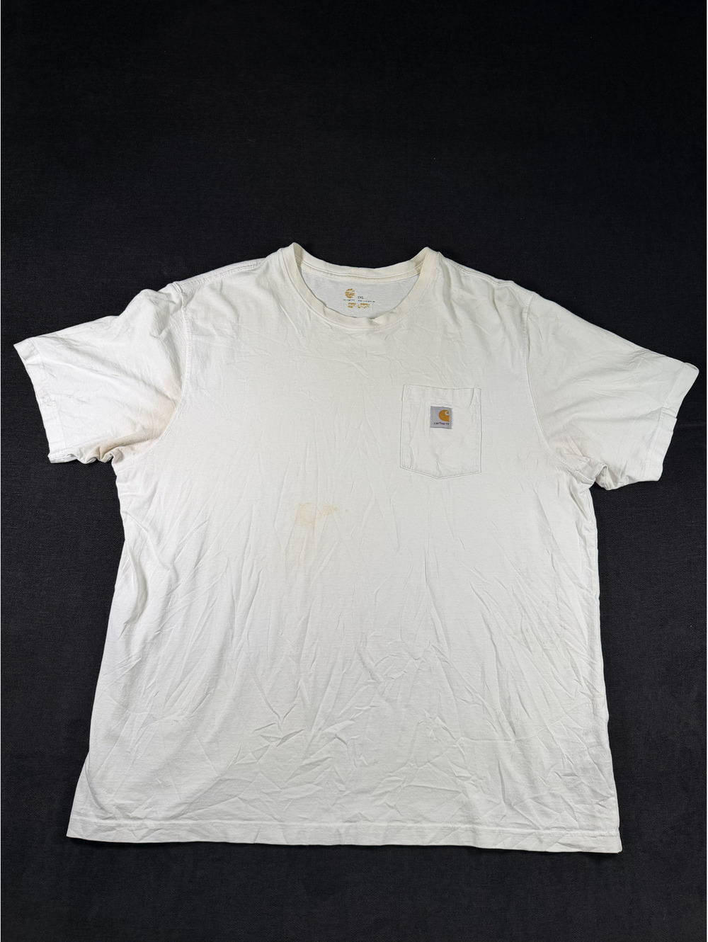 Carhartt Men's White Pocket T-Shirt Size 2XL